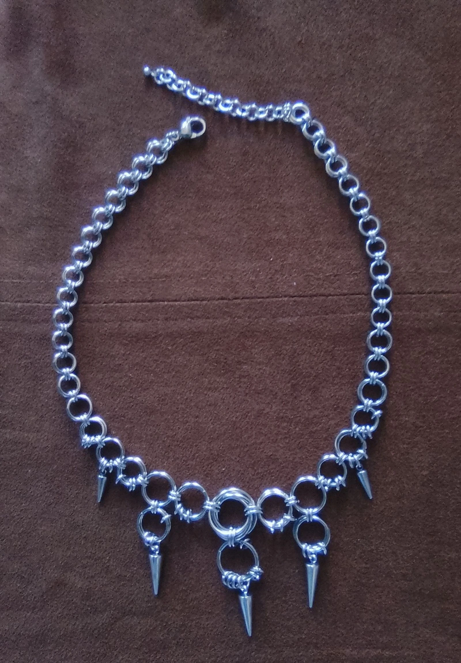 Choker halsketting met Japanse ketting, gothic stijl, uniseks – photo 4